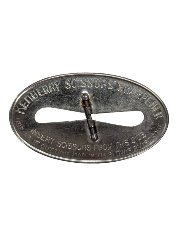 1940s Kenberry Scissors Sharpener Vintage Advertising Seamstress Sharpening Tool