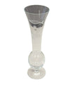 Vintage Etched Glass Flower Vase