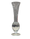 Vintage Etched Glass Flower Vase