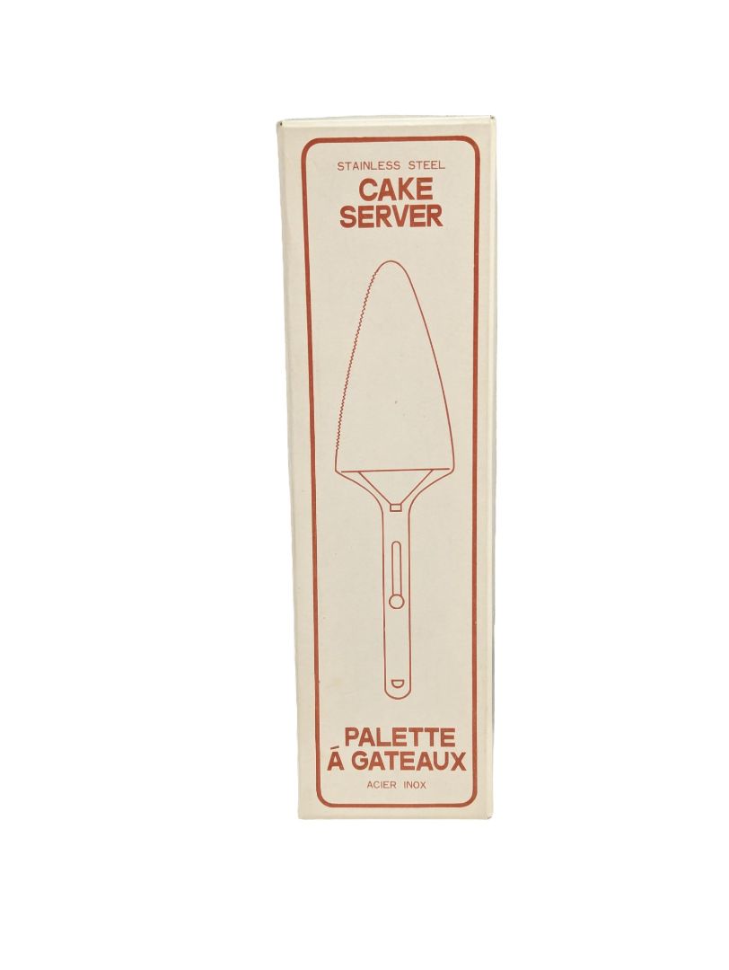 Vintage Stainless Steel Cake Server in Box