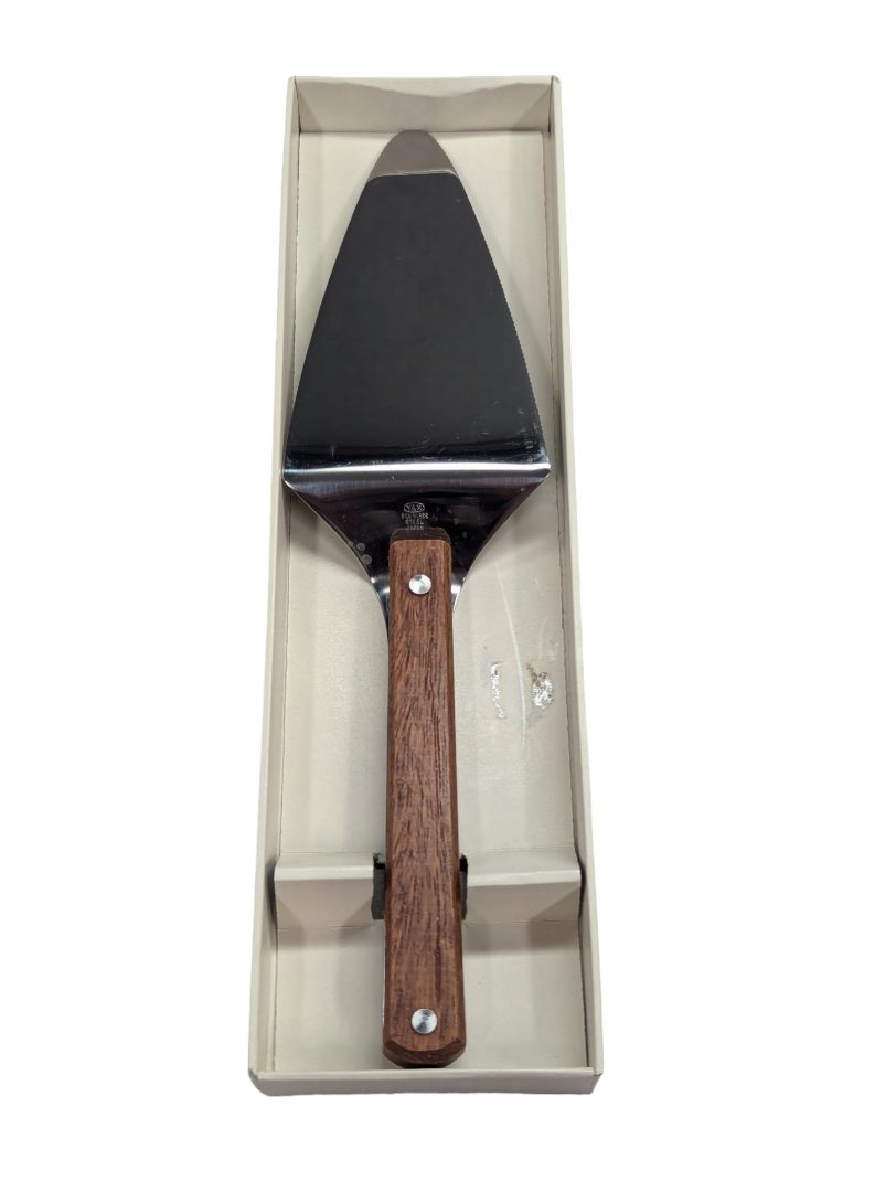 Vintage Stainless Steel Cake Server in Box