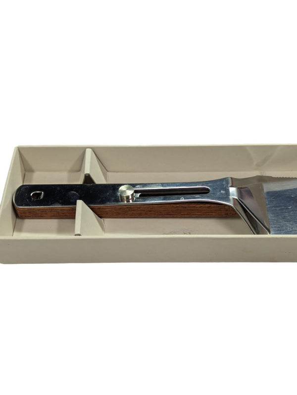 Vintage Stainless Steel Cake Server in Box