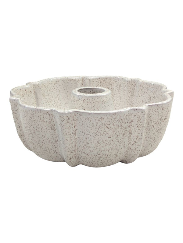 Vintage Speckled Cream Ceramic Stoneware