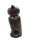 1985 Hand Carved Wooden Owl