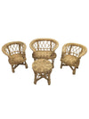 Vintage Miniature Wicker Furniture Set