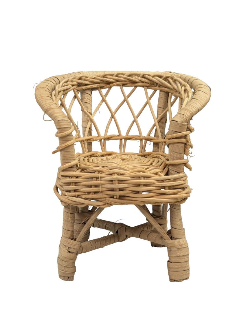 Vintage Miniature Wicker Furniture Set