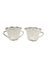 Clear Glass Sugar Bowl & Creamer Set
