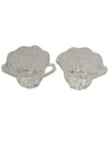 Clear Glass Sugar Bowl & Creamer Set