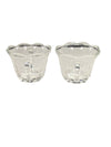 Clear Glass Sugar Bowl & Creamer Set