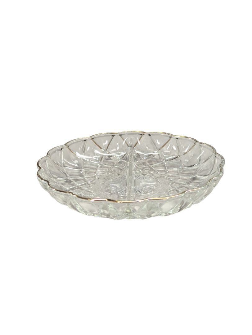 Vintage HAZEL ATLAS 22K GOLD Glass Dish