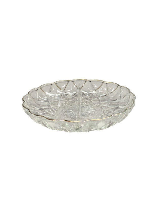 Vintage HAZEL ATLAS 22K GOLD Glass Dish