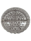 Round Clear Glass 3 Divided Star Pattern Dish