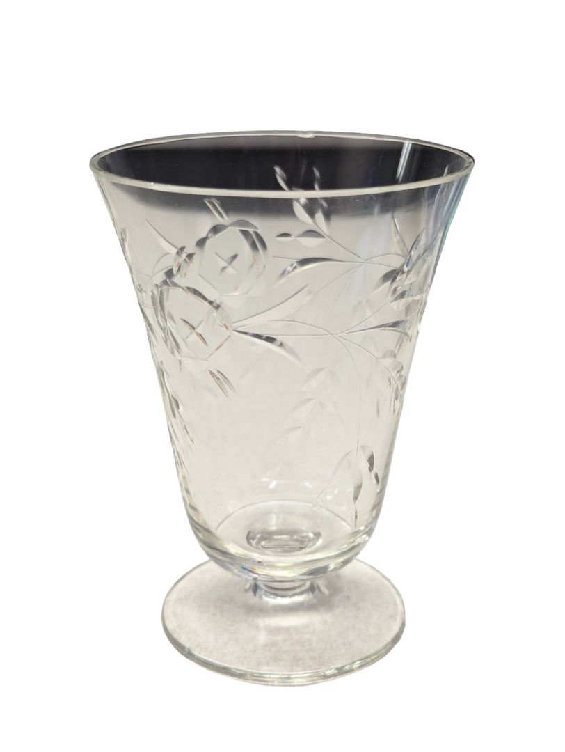 31 PC Etched Crystal Dining Set