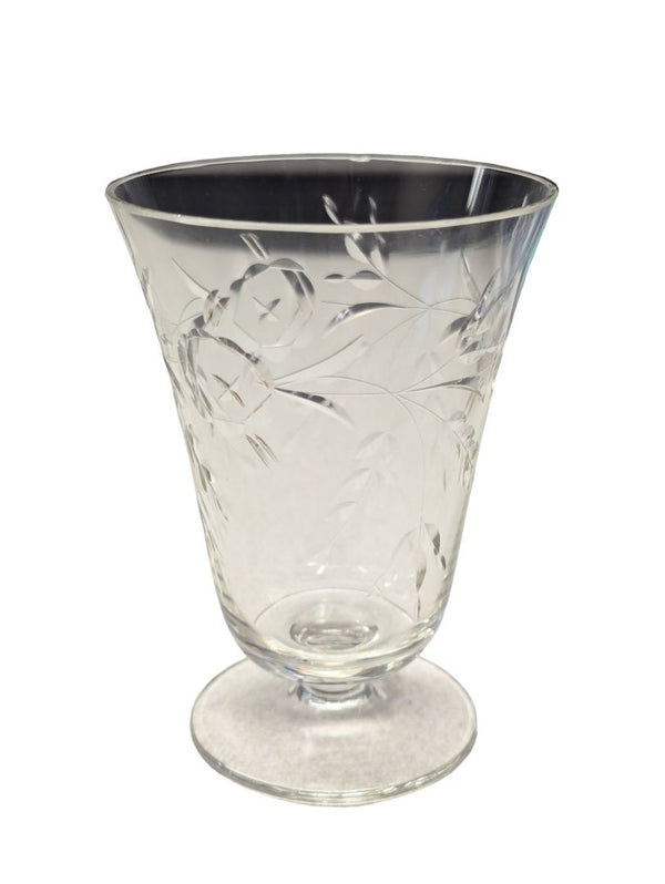31 PC Etched Crystal Dining Set
