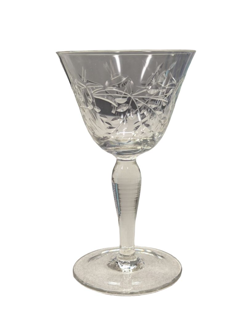 31 PC Etched Crystal Dining Set