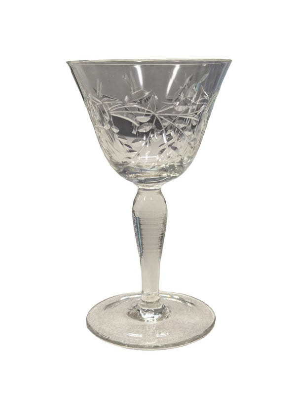 31 PC Etched Crystal Dining Set