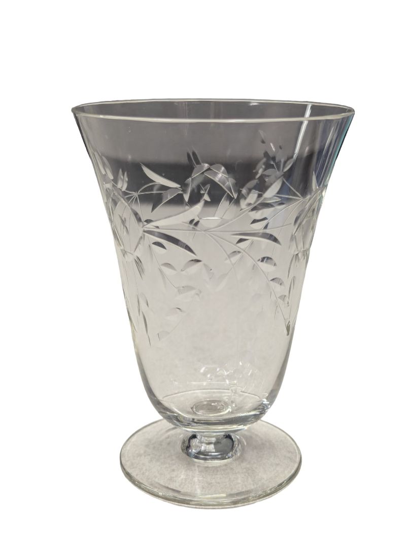 31 PC Etched Crystal Dining Set