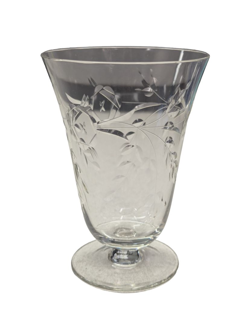 31 PC Etched Crystal Dining Set