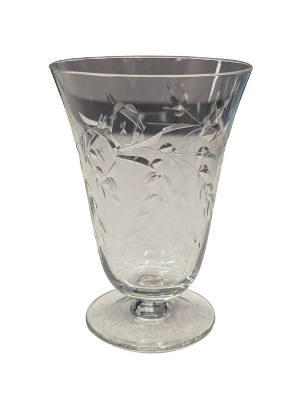 31 PC Etched Crystal Dining Set
