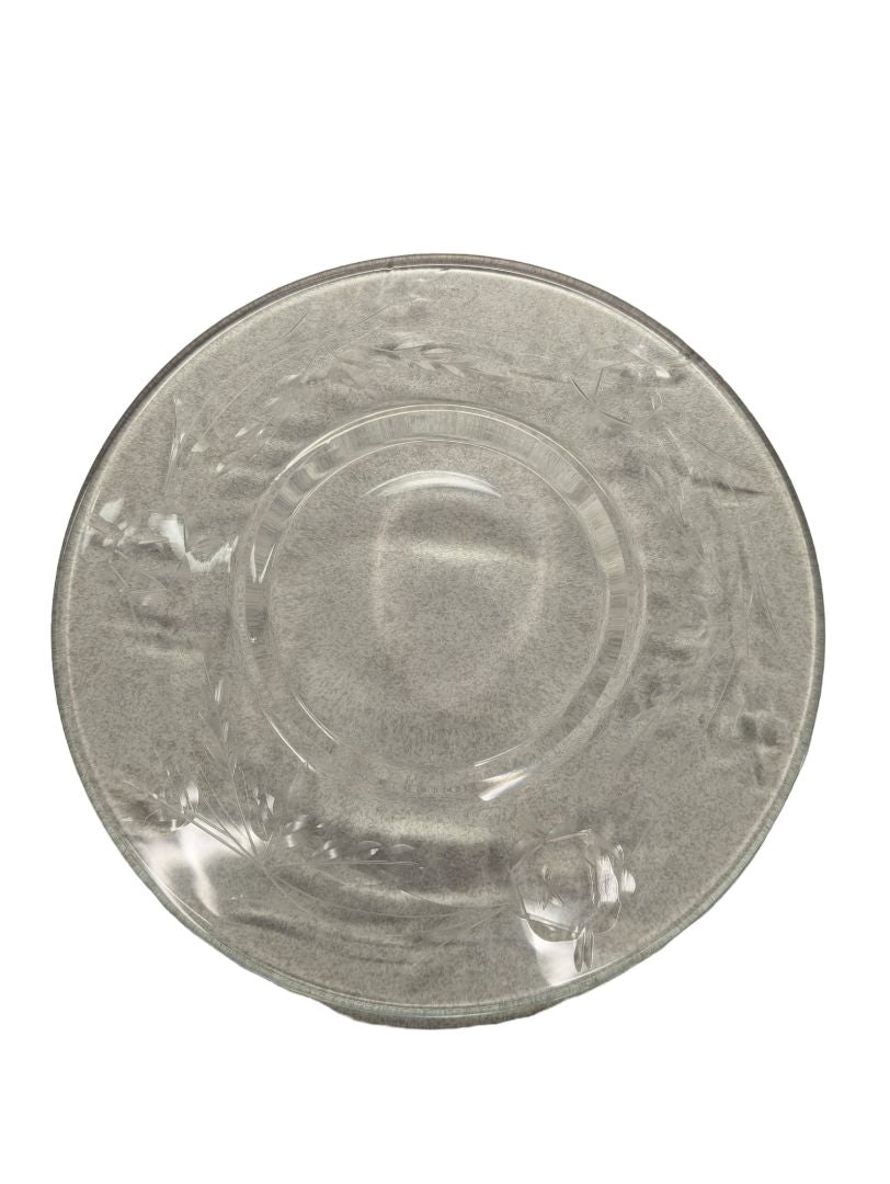 31 PC Etched Crystal Dining Set
