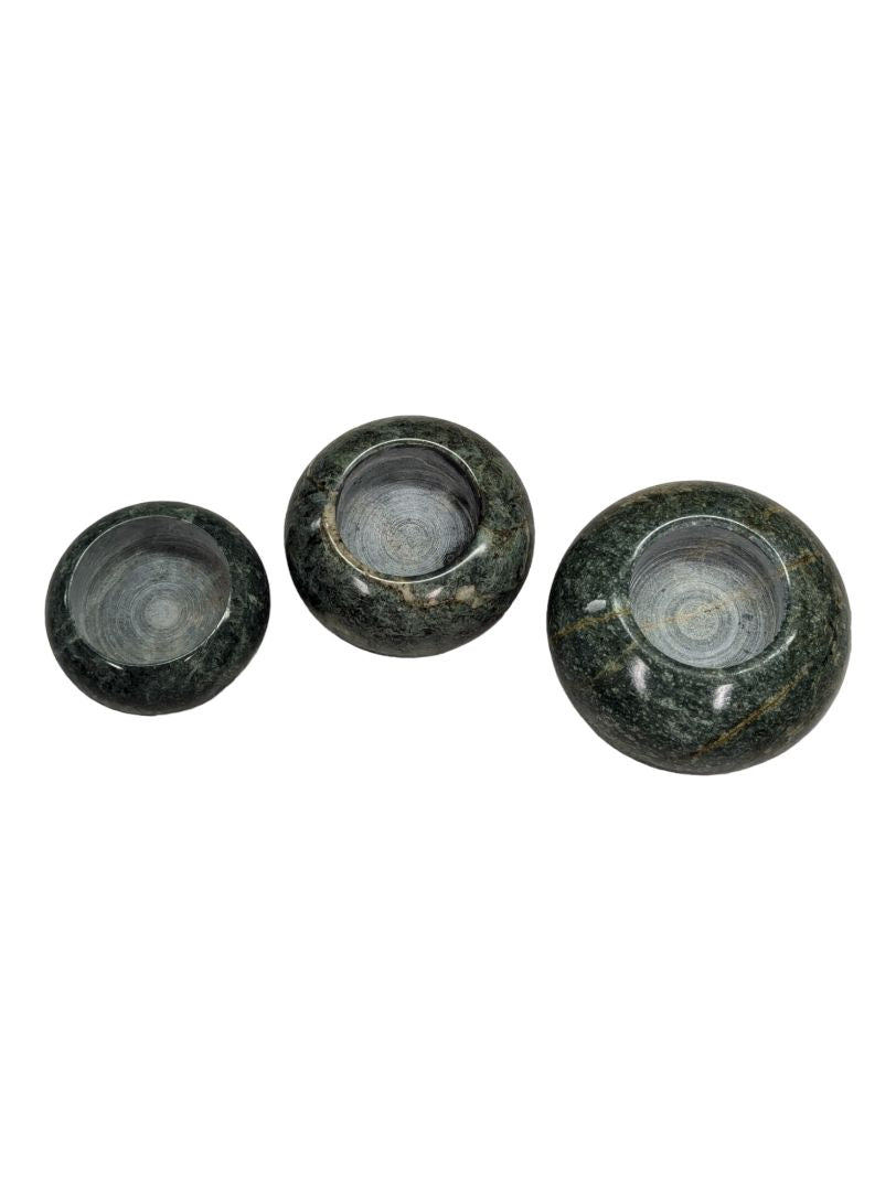 Vintage Marble Candle Holder Set Of 3 Tea Light