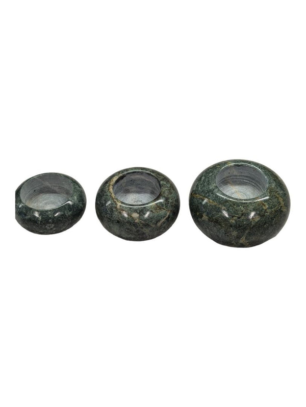 Vintage Marble Candle Holder Set Of 3 Tea Light