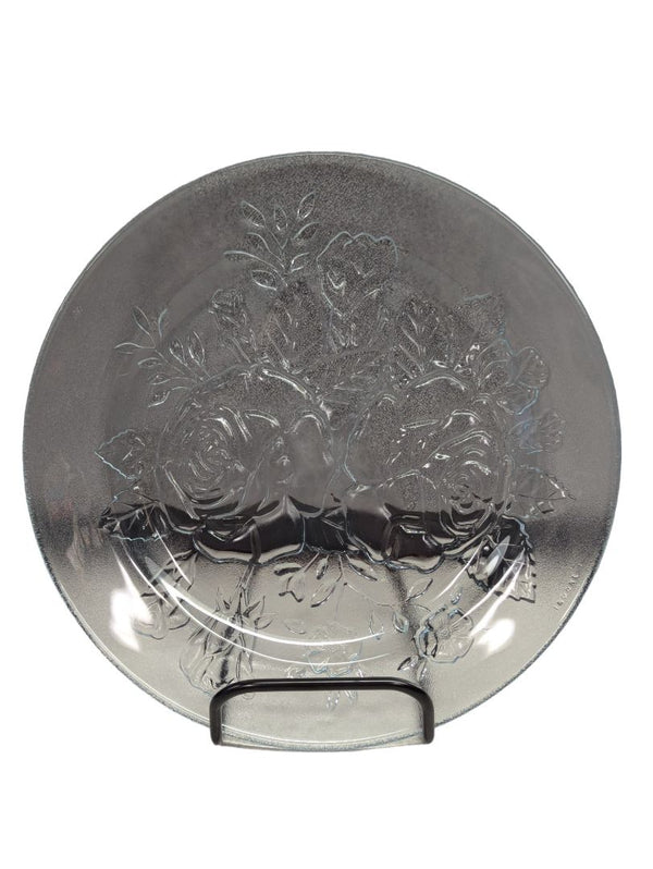 Vintage Pasari Livia roses glass plate