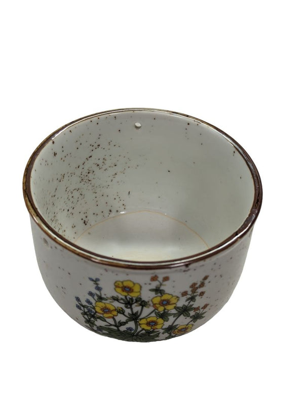 Vintage Pair Speckle ware Pottery Stoneware Planters