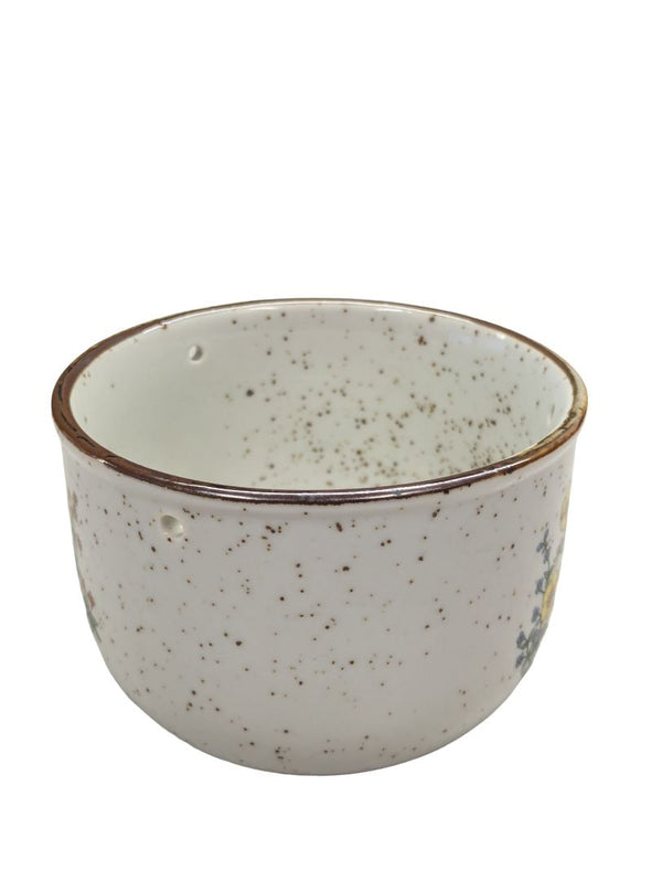 Vintage Pair Speckle ware Pottery Stoneware Planters