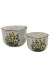 Vintage Pair Speckle ware Pottery Stoneware Planters