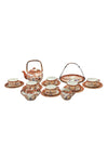 Lithophane 24k gold Hand Painted Japanese Tea Set