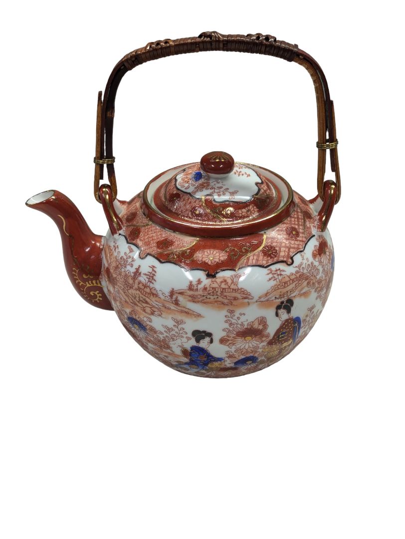 Lithophane 24k gold Hand Painted Japanese Tea Set