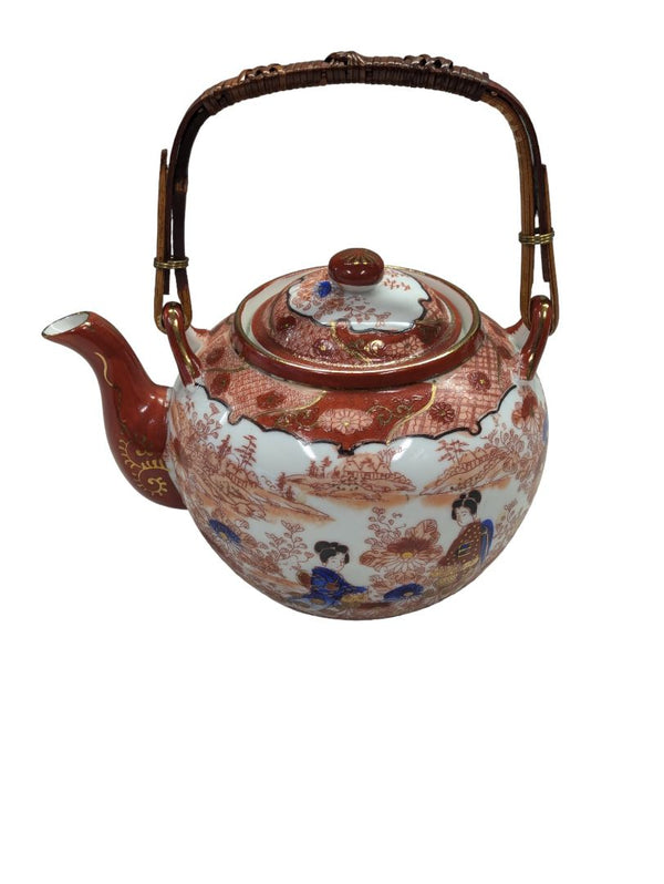 Lithophane 24k gold Hand Painted Japanese Tea Set