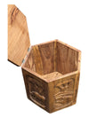 African Hand Carved Storage/Ottoman