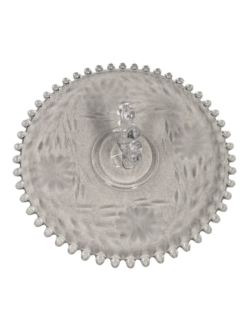 SERVING PLATE DISH WITH HEART HANDLE