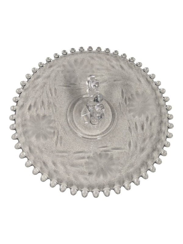 SERVING PLATE DISH WITH HEART HANDLE