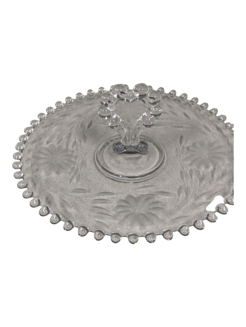 SERVING PLATE DISH WITH HEART HANDLE
