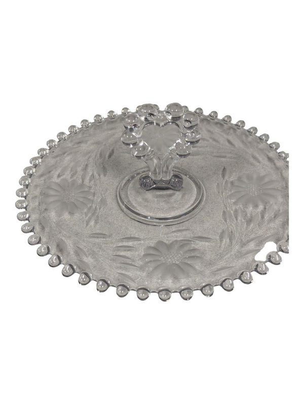 SERVING PLATE DISH WITH HEART HANDLE