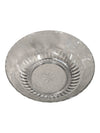 VINTAGE FLORAL ETCHED GLASS BOWL