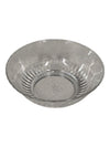 VINTAGE FLORAL ETCHED GLASS BOWL