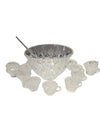 Anchor Hocking Arlington Glass Punch Bowl Set