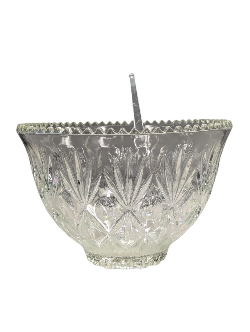 Anchor Hocking Arlington Glass Punch Bowl Set