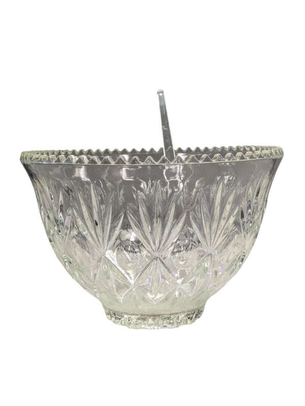 Anchor Hocking Arlington Glass Punch Bowl Set