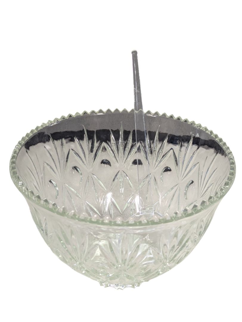 Anchor Hocking Arlington Glass Punch Bowl Set