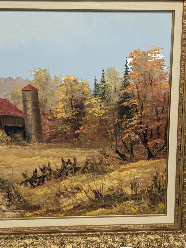 Rose Schul oil painting Fall scene