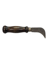 Vintage Carpenters Knife - Wood Handle Curved Blade