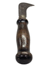 Vintage Carpenters Knife - Wood Handle Curved Blade