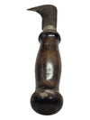 Vintage Carpenters Knife - Wood Handle Curved Blade