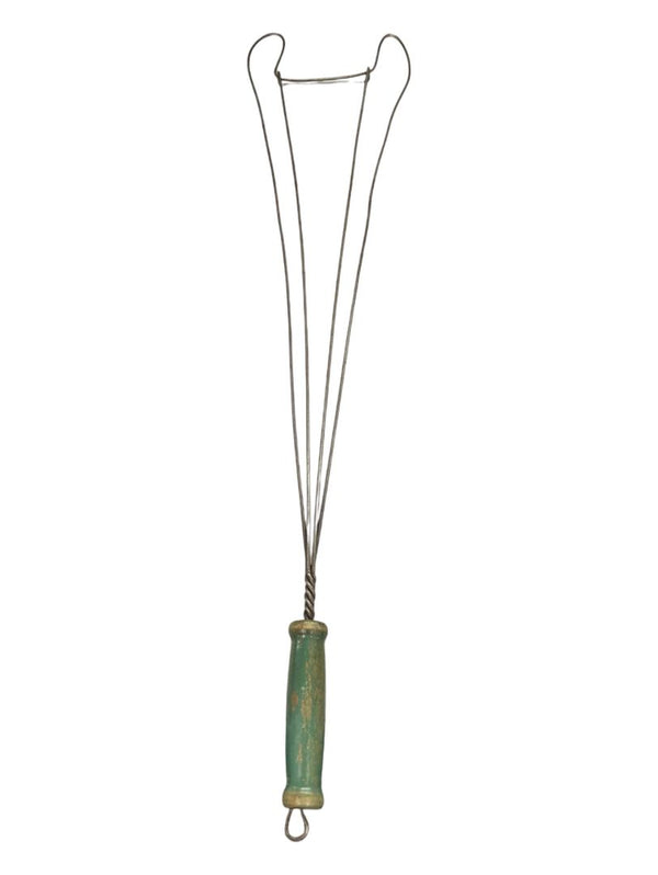 Antique Wire Rug Beater With Wood Handle
