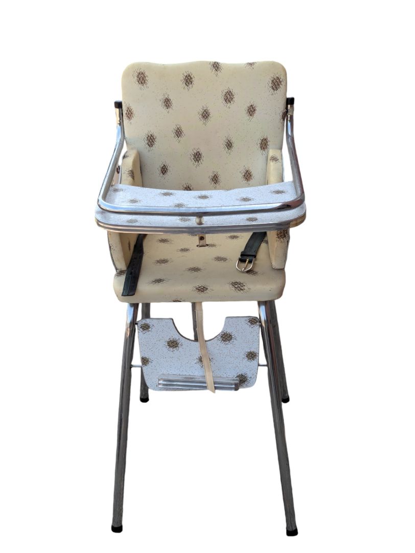 Vintage Baby High Chair Mid Century Modern